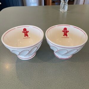 Anthropologie Molly Hatch Gingerbread Bowls SET of 2